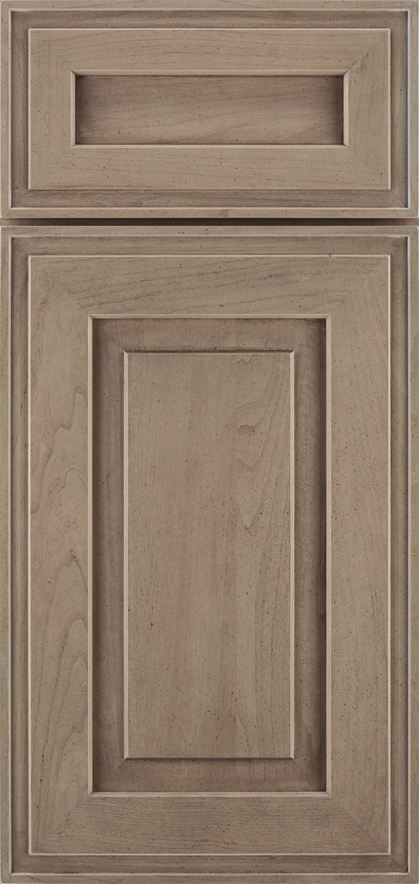 Clio door style in cherry wood with Pumice finish