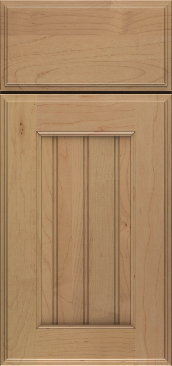 cottage door style in maple wood with desert finish